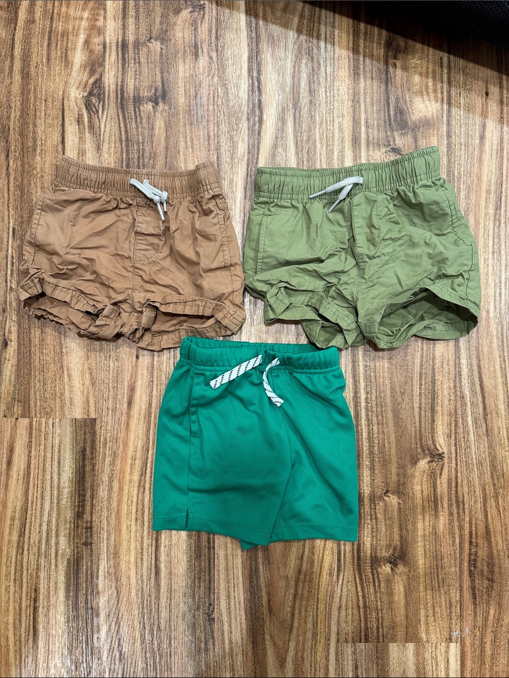 Old Navy Kids Shorts Trio - Brown, Olive, Green